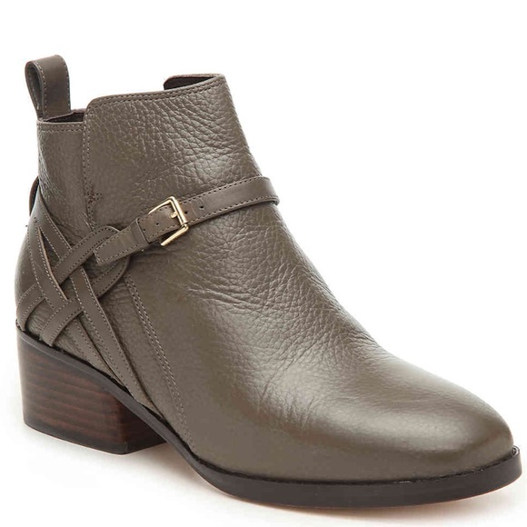 Cole Haan Shoes - Beautiful Cole Haan Gray Leather Pearlie Booties - NWT!
